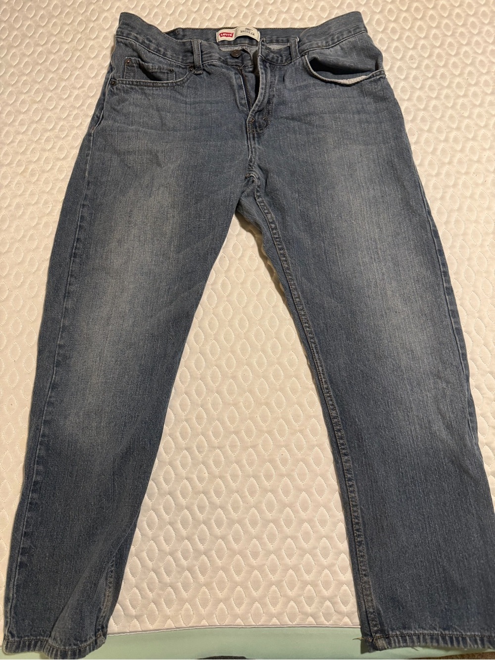 Levi's Men’s Faded Blue Straight Jeans